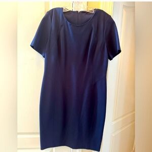 Tahari Elegant Blue Midi Dress